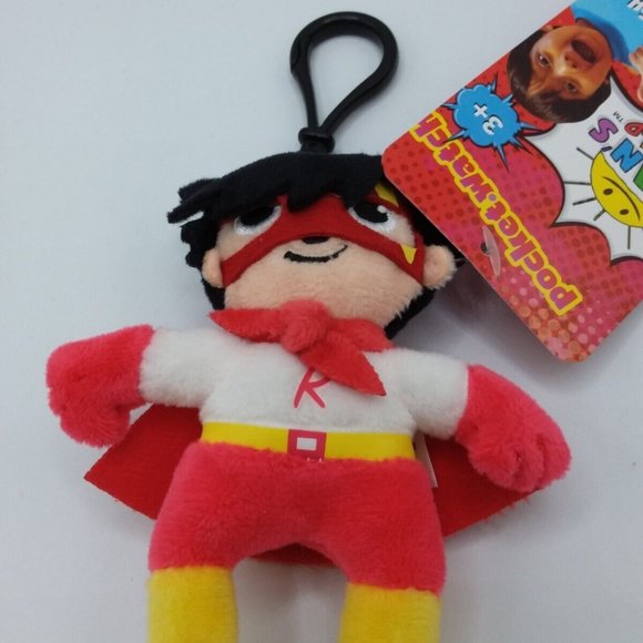 Ryan's World 4" Clip On Plush Ryan Stuffed Toy - Picture 2 of 10